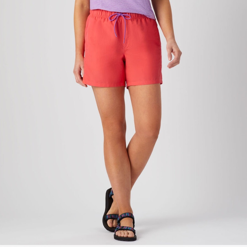 Duluth Grab Pull-on 6 Inch Vibrant Coral Shorts Size Medium